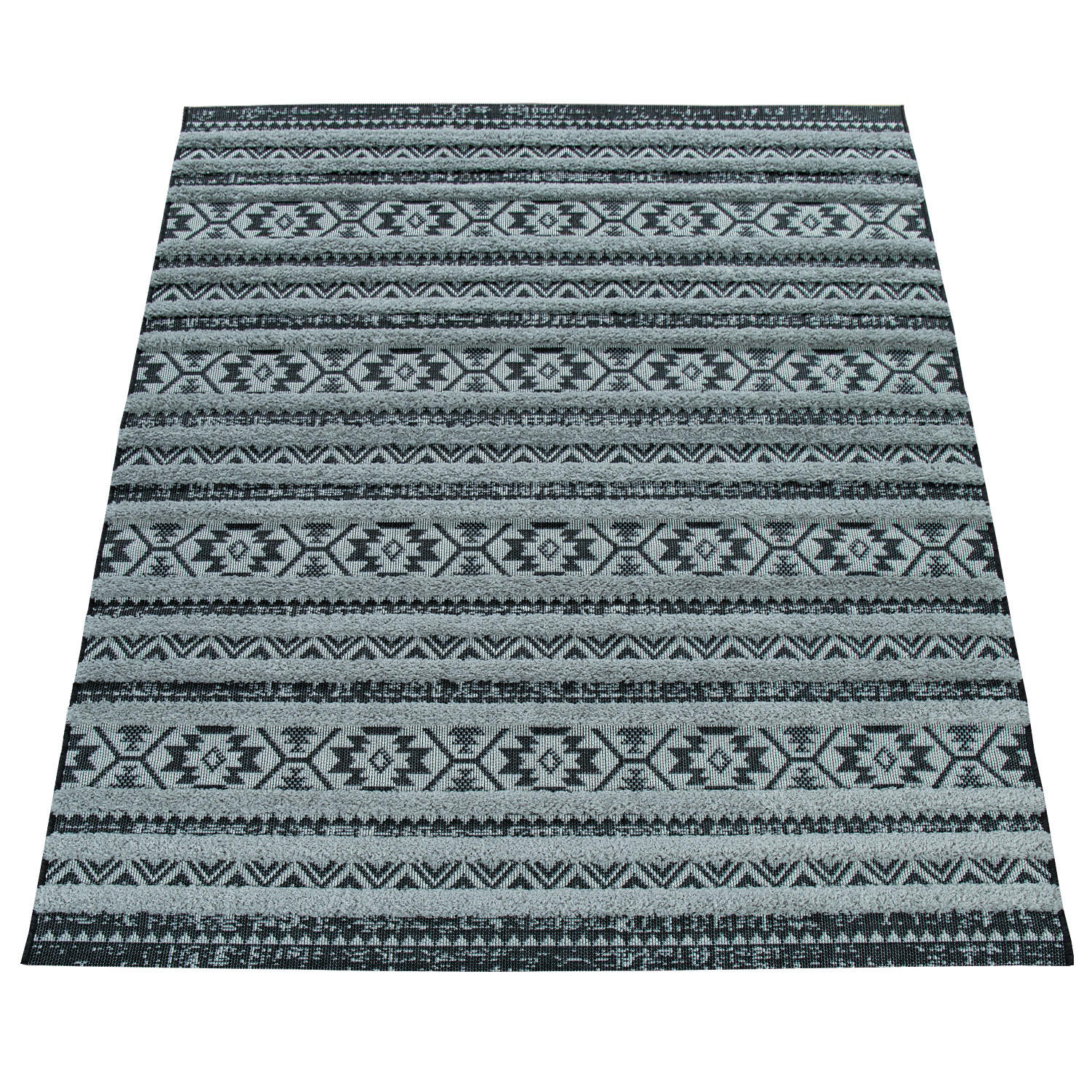 OUTDOORTEPPICH 80/150 cm Eupen 472 - Schwarz, Textil (80/150cm) - Paco Home