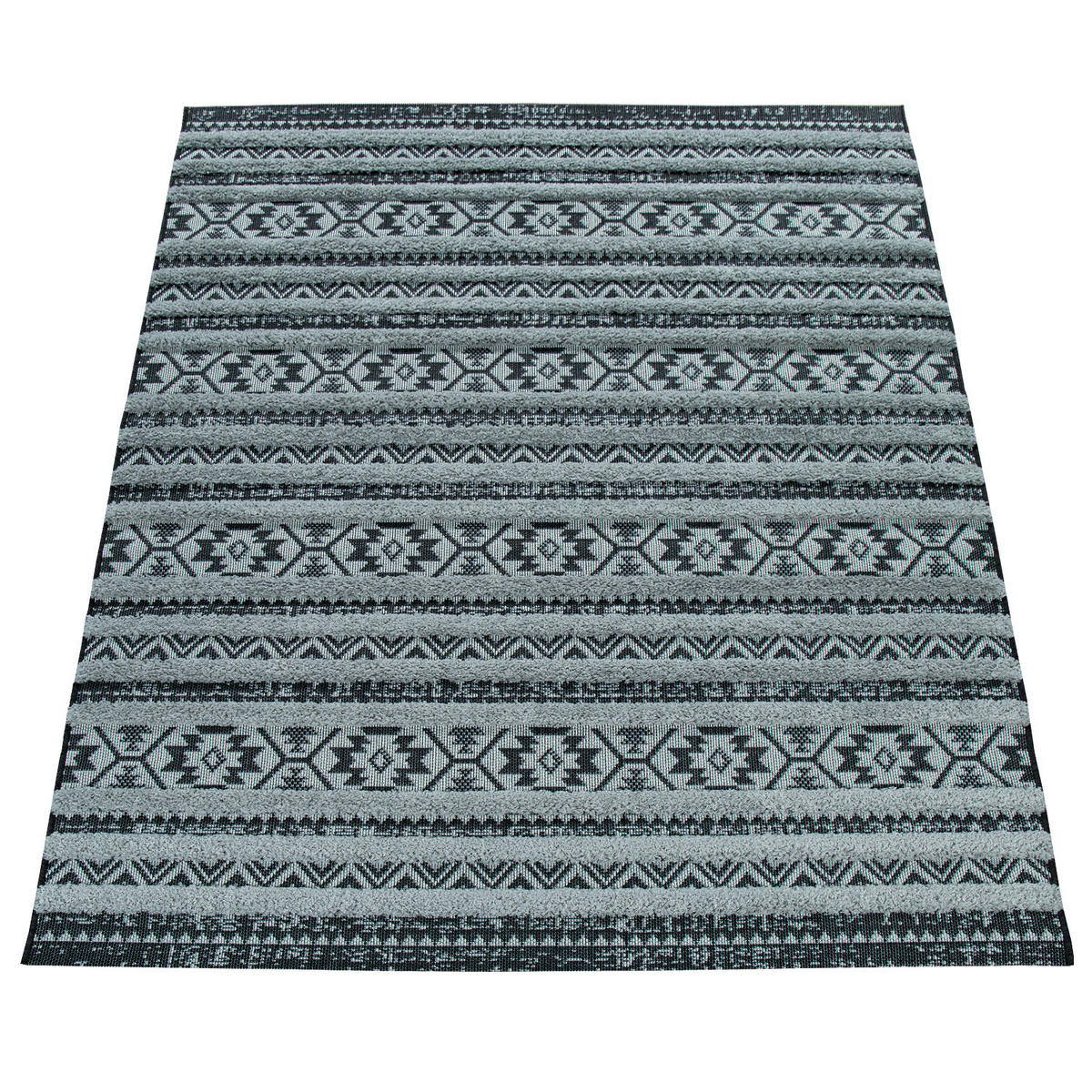 OUTDOORTEPPICH 80/150 cm Eupen 472 - Schwarz, Textil (80/150cm) - Paco Home