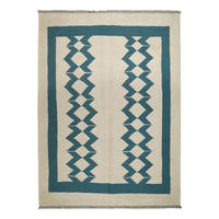 HANDWEBTEPPICH Kelim Gashgai Beige 196/142 cm Schurwolle - Beige, Textil (142/196cm) - Looma