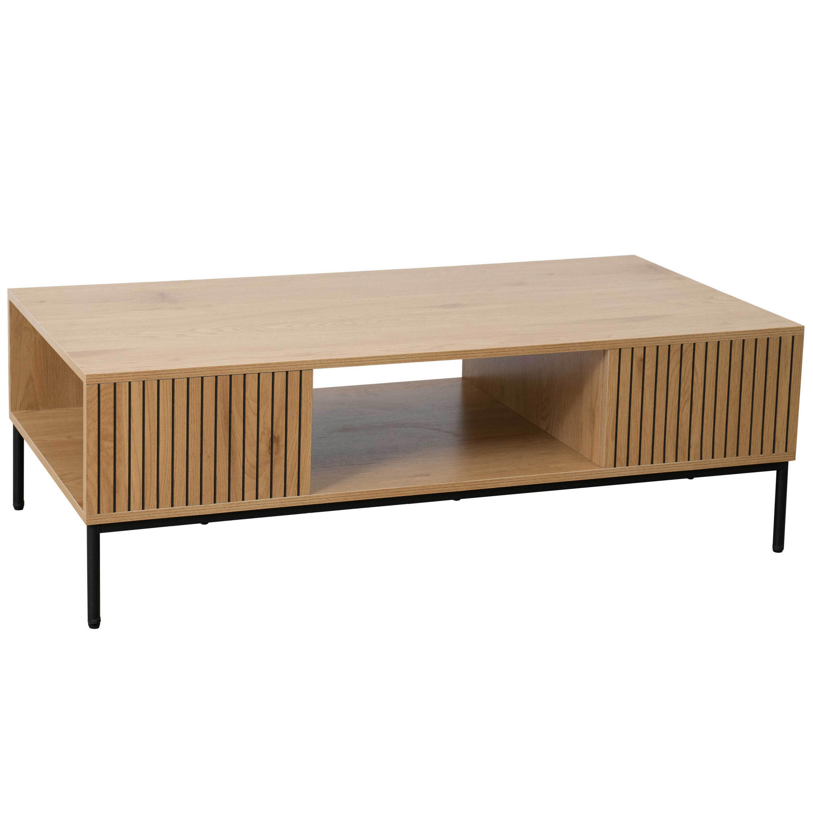 COUCHTISCH, Beigefarbe - Beige, Holz (60/39/120cm) - Oviala