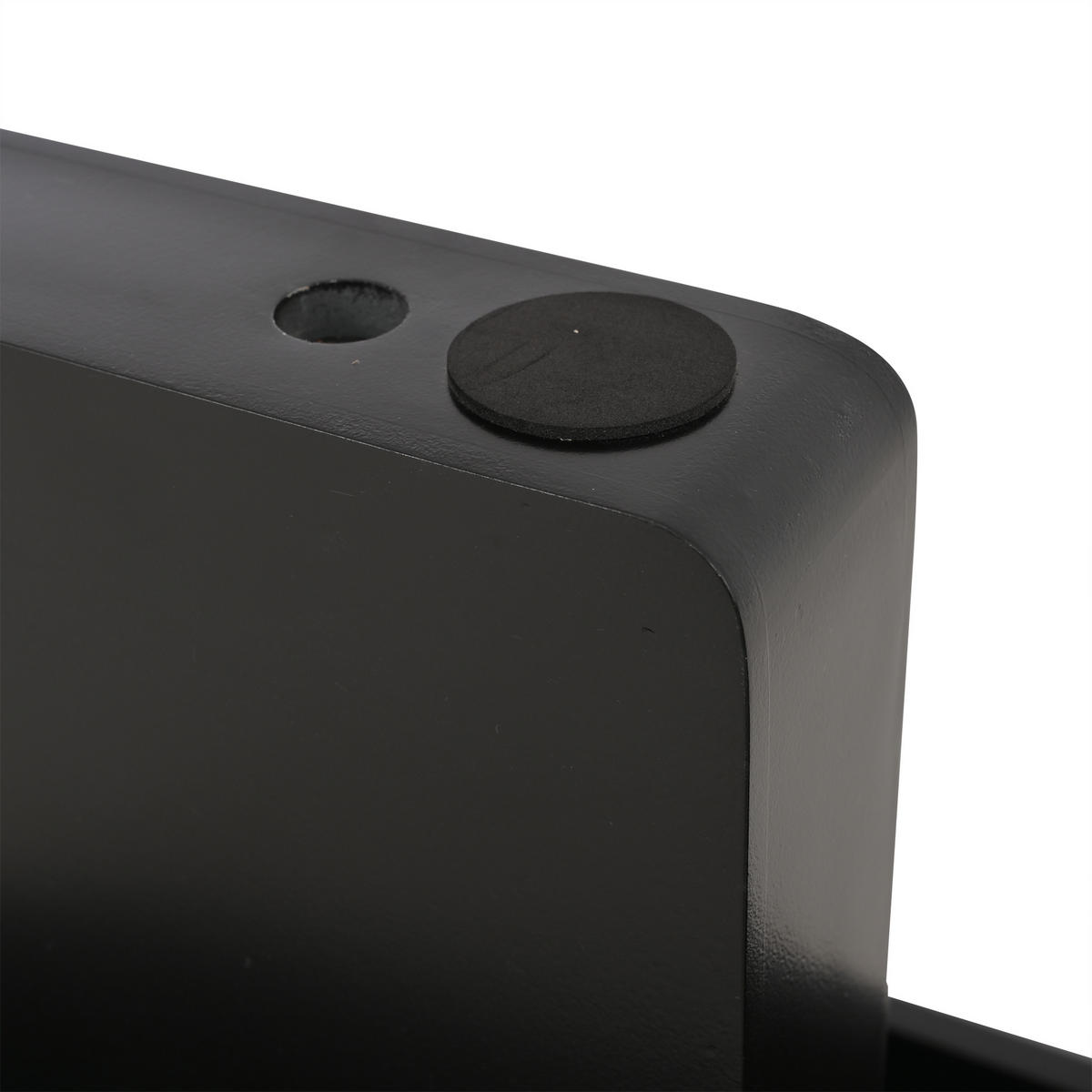 COUCHTISCH Schwarz Oval MDF minimalistisch 119,7/49,8/35,5 cm - Schwarz, Holzwerkstoff (49.8/119.7/35.5cm) - PANGIVO
