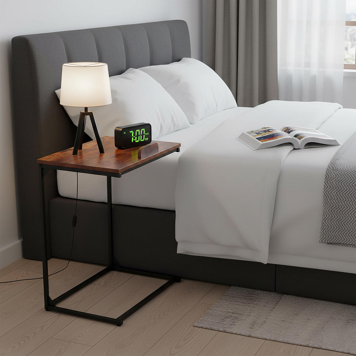 BEISTELLTISCH - Multicolor, Holzwerkstoff/Metall (35/55/66cm) - Relaxdays