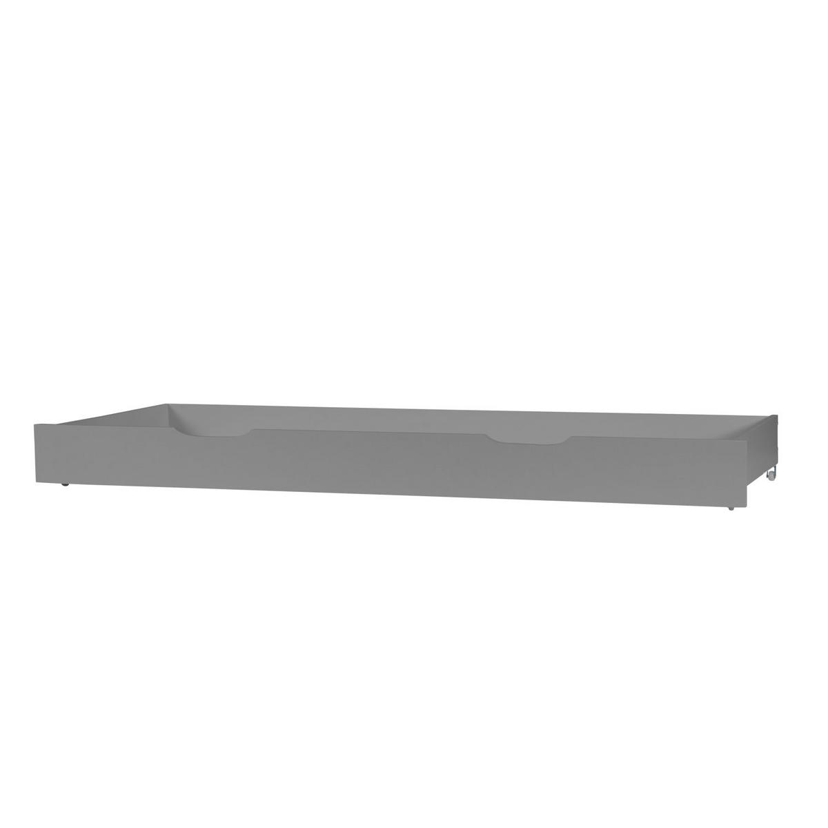BETTSCHUBKASTEN Grau 173 x 63 - Grau, Holz - Homestyle4u