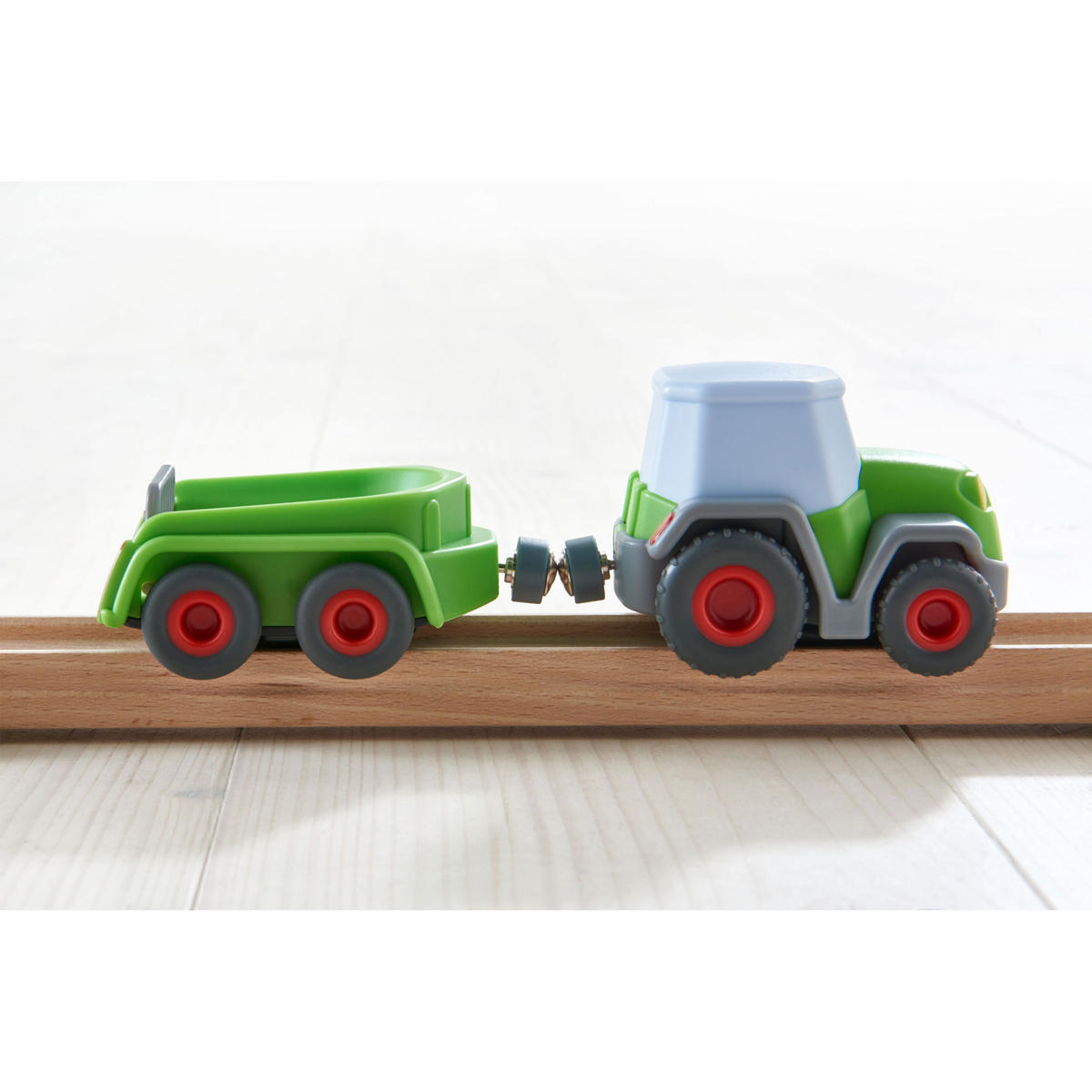 SPIELZEUGAUTO Kullerbü - Traktor mit Anhänger, ab 2 Jahren - Multicolor, Kunststoff (11.5/21cm) - Haba