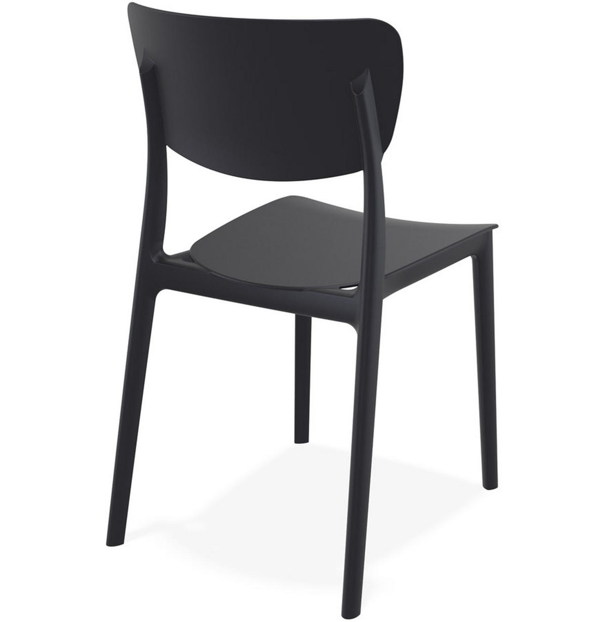 STUHL OMA Schwarz - Schwarz, Kunststoff (39/82/45cm) - Légia Home