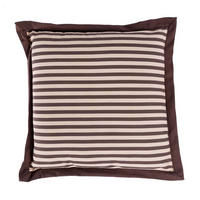 SITZKISSEN braun-beige gestreift, 40/40/5 cm - Braun, Textil (40/40/5cm) - Homescapes