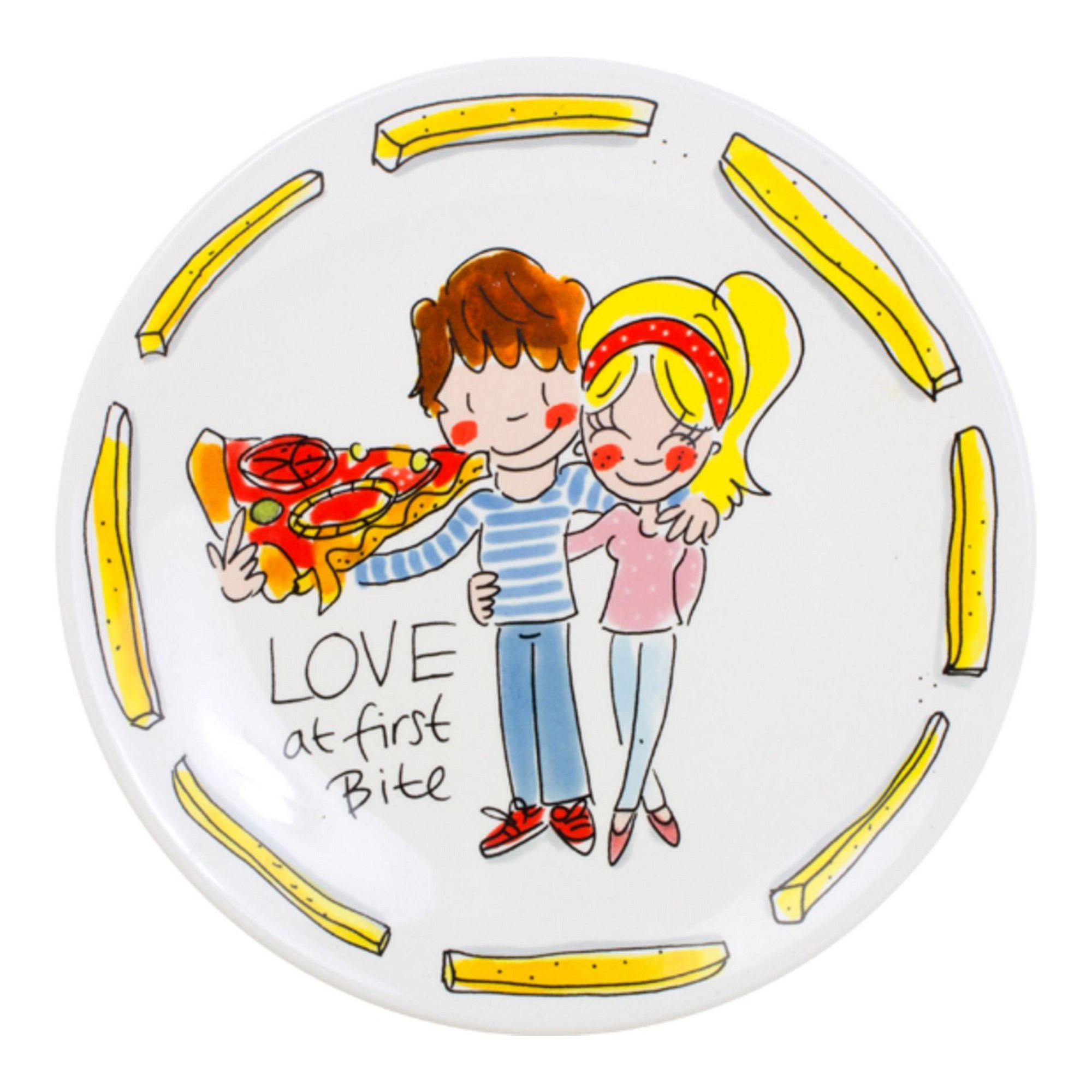 FRÜHSTÜCKSTELLER Lieblings-Snack in Bunt - 22cm - Multicolor, Keramik (21.8cm) - Blond Amsterdam
