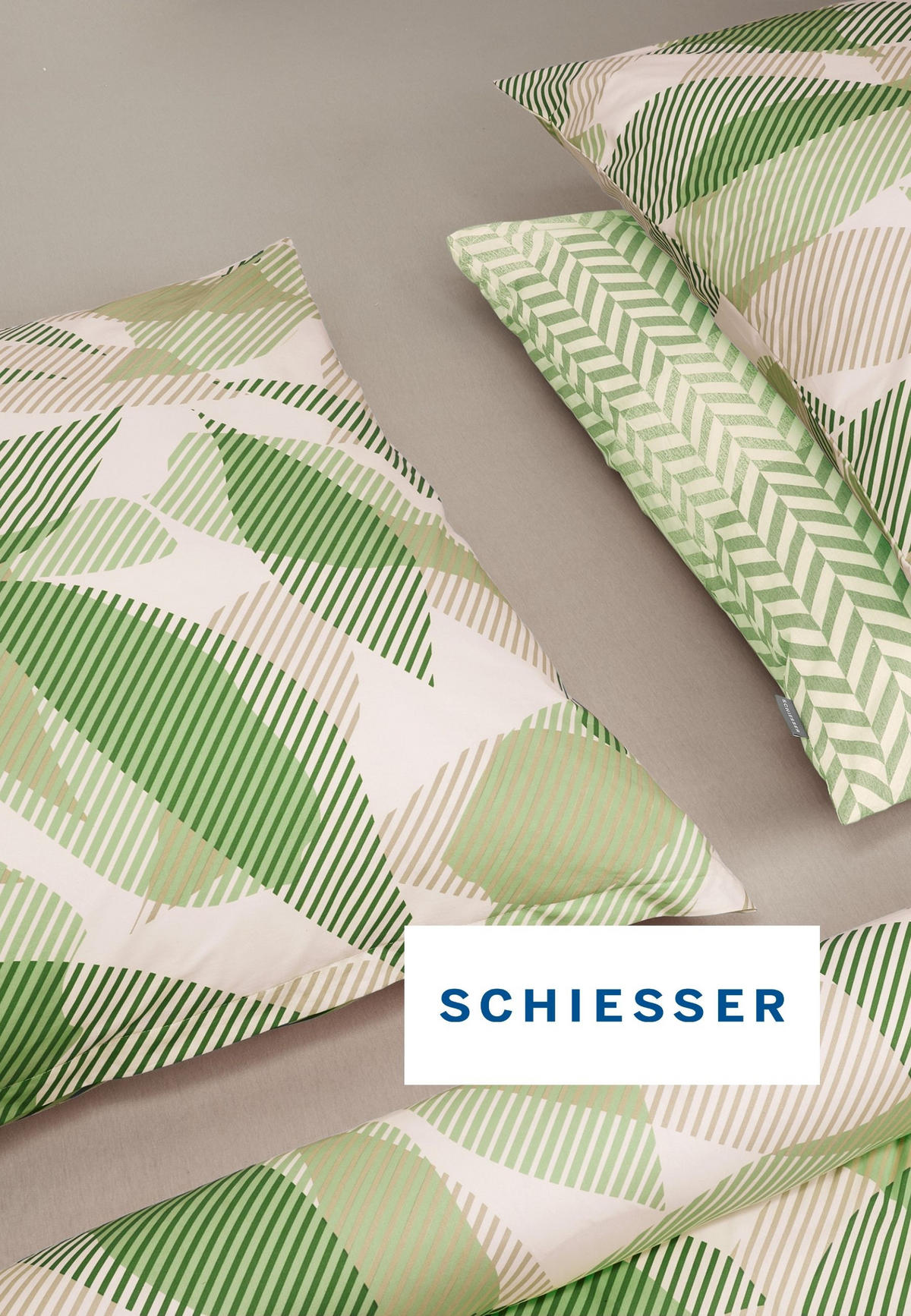 BETTWÄSCHESET Maribel - Renforcé - 2-teilig - 135 x 200 cm - Grün - Grün, Textil (135/200cm) - SCHIESSER