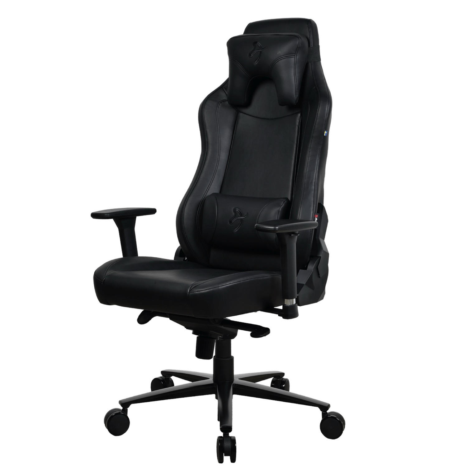 GAMINGSTUHL Vernazza SoftPU™ Reines Schwarz - Schwarz, Kunststoff/Metall (68/135/50cm) - Arozzi