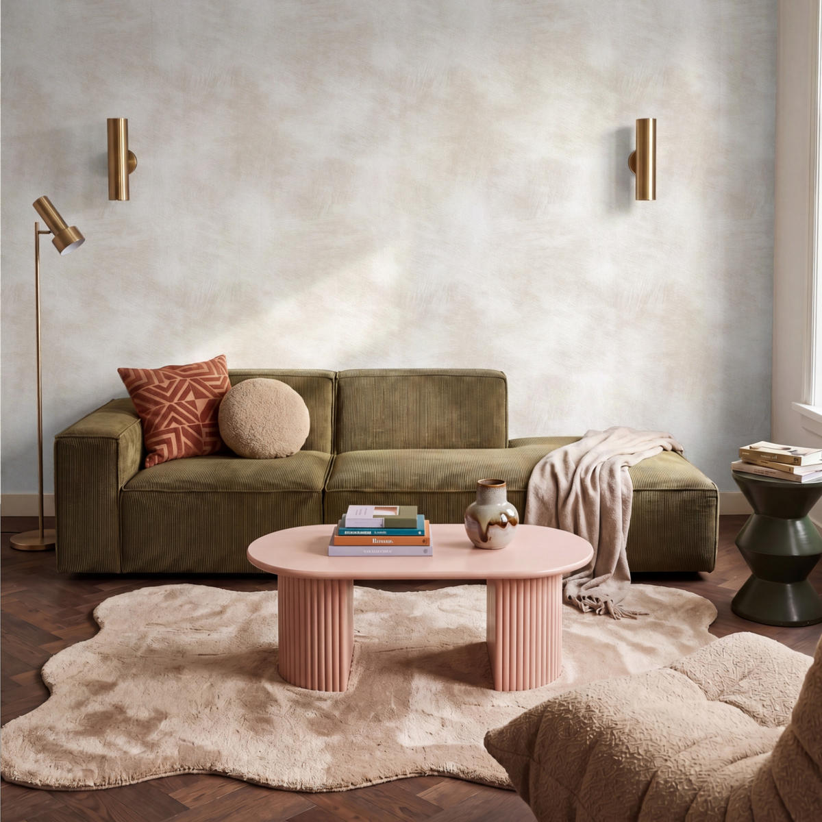 TAPETE - Dezent - Textur - Beige - 350x240 cm - Creme, Papier (350/240cm) - OnlyWow