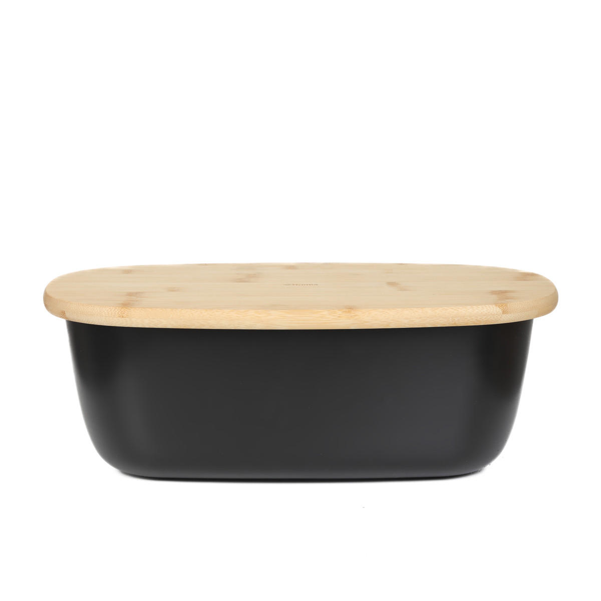 BROTKASTEN Nores schwarz 37/22/14 cm - Schwarz, Metall (22/14/37cm) - Homla