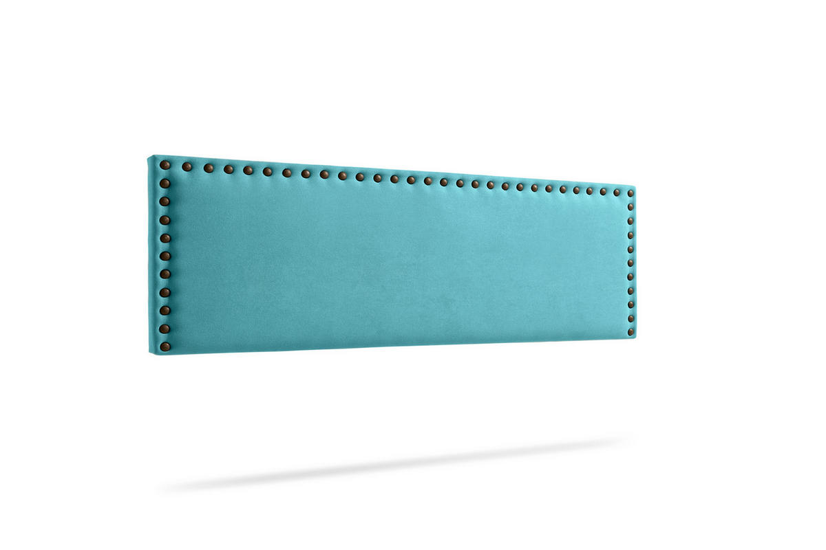 KOPFTEIL gepolstert MODENA Aqualine 90x55x8 cm - Türkis - Moonia - Türkis, Holz (90/8/55cm)