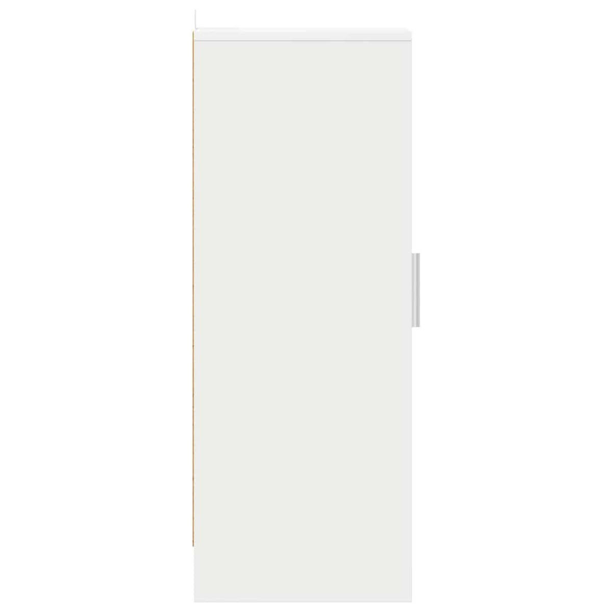 SCHUHSCHRANK Weiss 32/35/92 Cm Holzwerkstoff - Weiß, Holzwerkstoff (35/92/32cm) - vidaXL