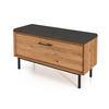 HALLENBANK LEON Wildeiche - Wildeiche, Holz (97/52/36cm) - byoak