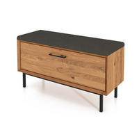 HALLENBANK LEON Wildeiche - Wildeiche, Holz (97/52/36cm) - byoak