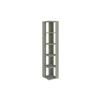 ECK BÜCHERREGAL Nati Aschgrün 34/34/161 cm - Grün, Holzwerkstoff (34/160.8/34cm) - Decortie