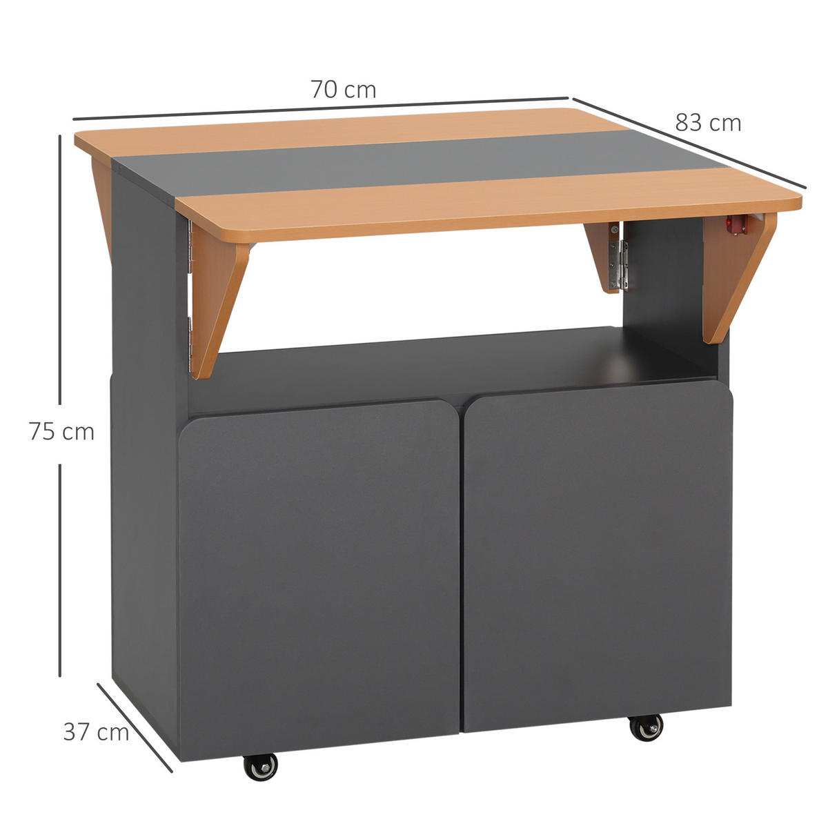 ESSTISCH Gelb 1 Stück - Gelb, Naturmaterialien (70/83/75cm) - GiPP