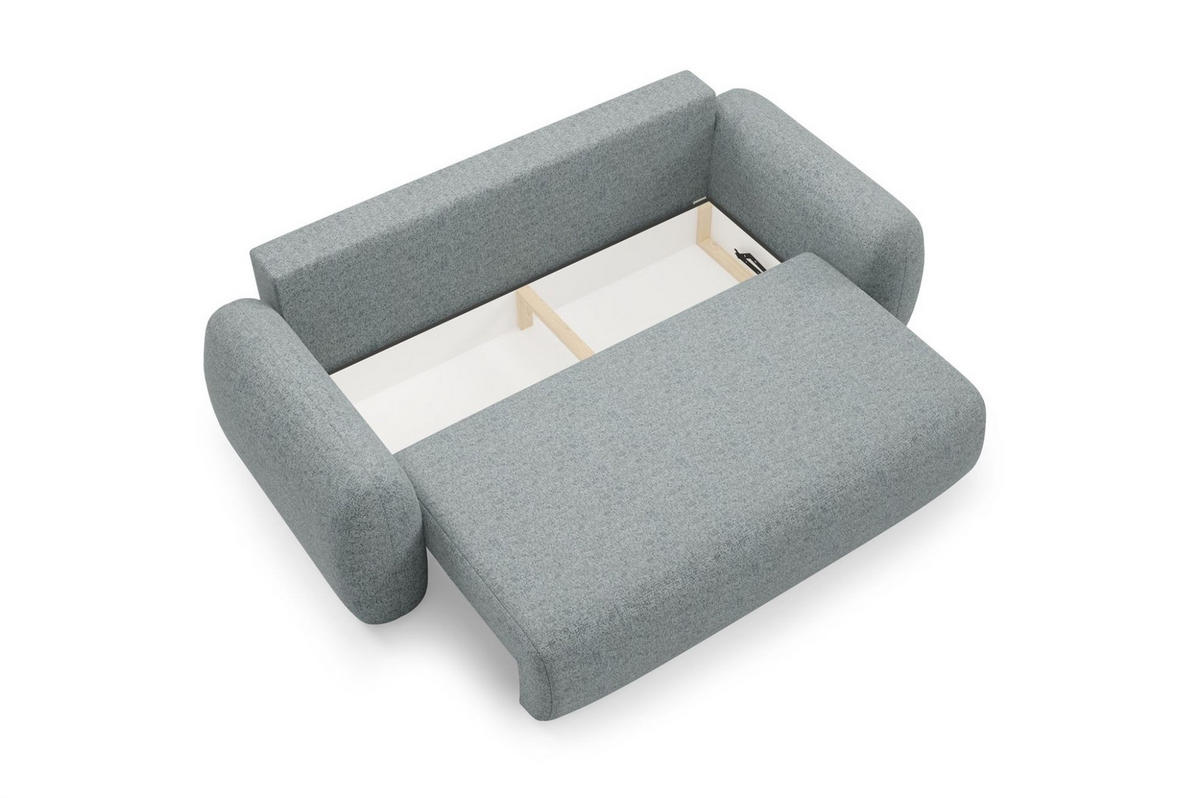 SCHLAFSOFA Gaston - Dunkelgrau, Holzwerkstoff/Textil (266/95/110cm) - Fun Möbel