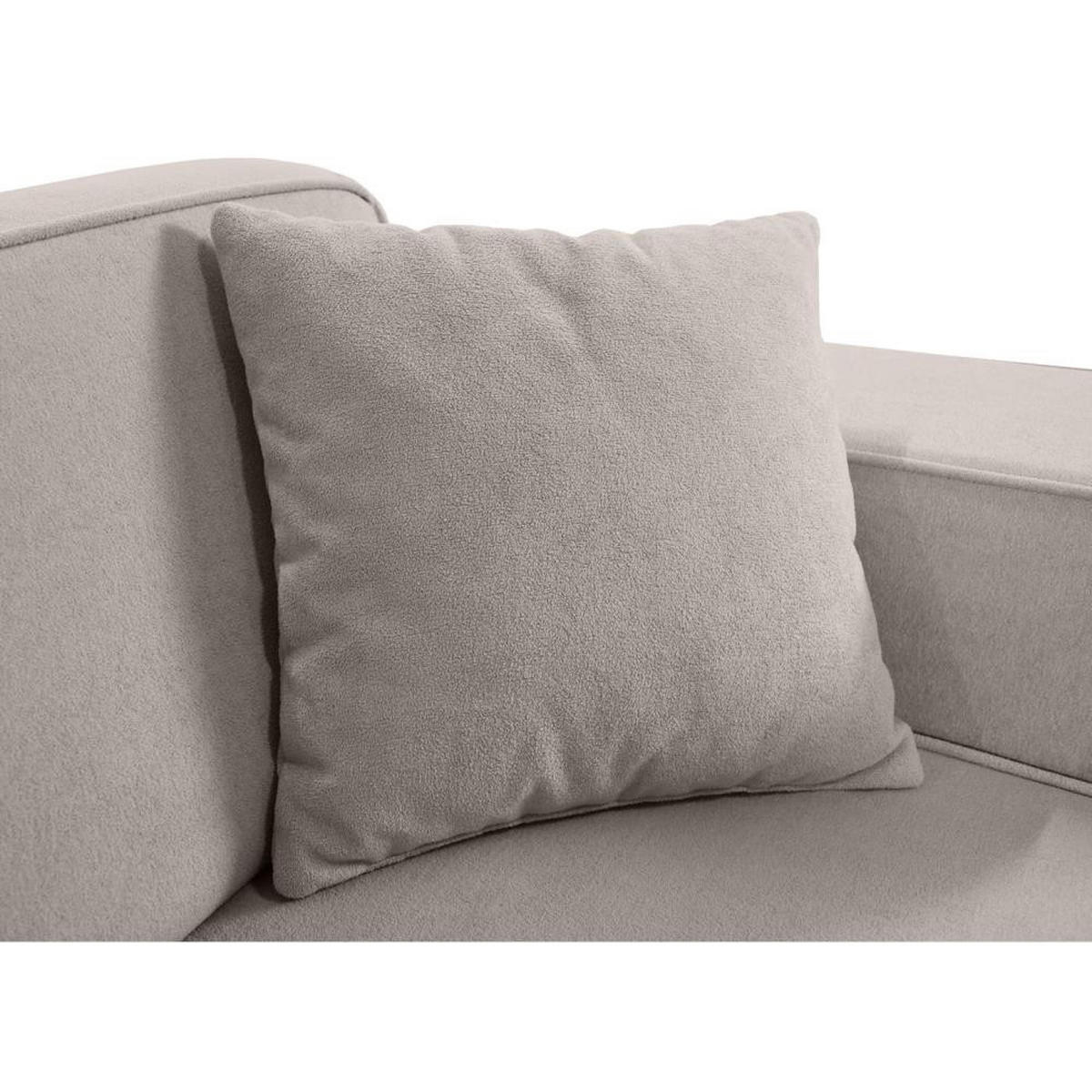 3-SITZER SOFA Pedro ohne Schlaffunktion cappuccino - Schwarz/Cappuccino, Textil (215/75/88cm) - Beautysofa
