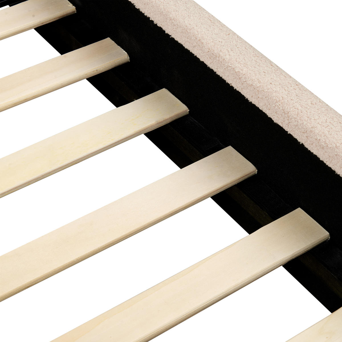 KINDERBETT 90x200 cm Beige Anet - Beige, Textil (90/200cm) - Beliani