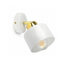 WANDLEUCHTE Rollen - Goldfarben/Weiß, Metall (20/20/12cm) - kiki design