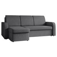 ECKSOFA Totii - Schwarz/Grau, Holz/Kunststoff (210/153cm) - MIRJAN24