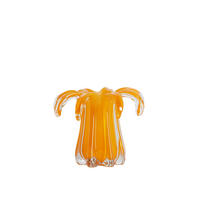 VAZE Avenia Orange 22/22/17 cm - Orange, Glas (17cm) - Light & Living