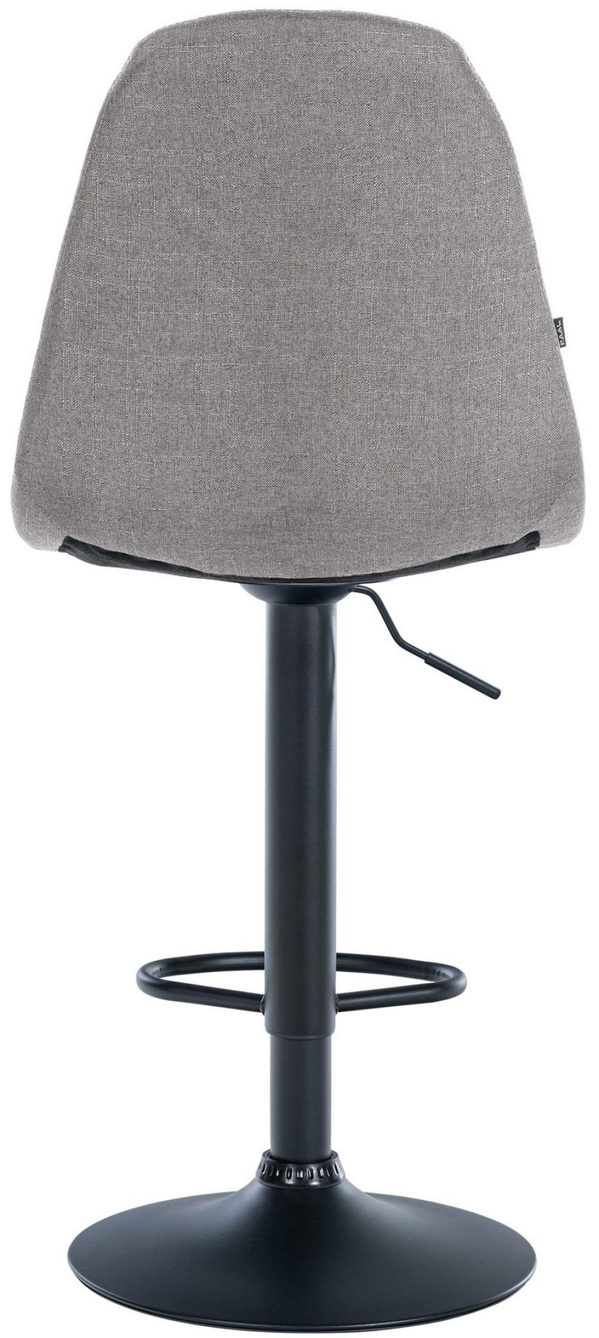 BARHOCKER Metall grau - Grau, Textil/Metall (47/99/56cm) - CLP