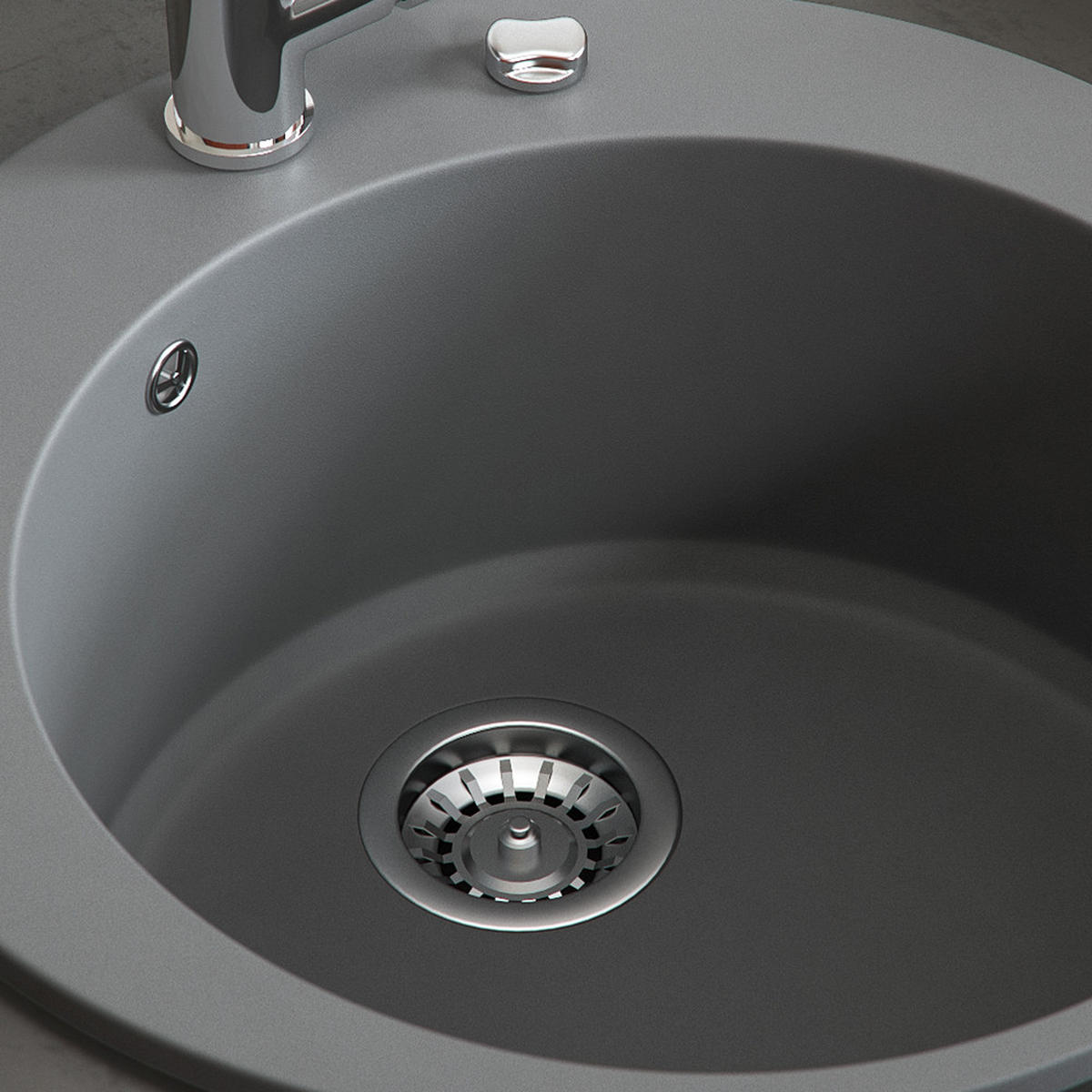 UMYVADLO Šedá - tmavě šedá, keramika (50.5/19/50.5cm) - Bergstroem