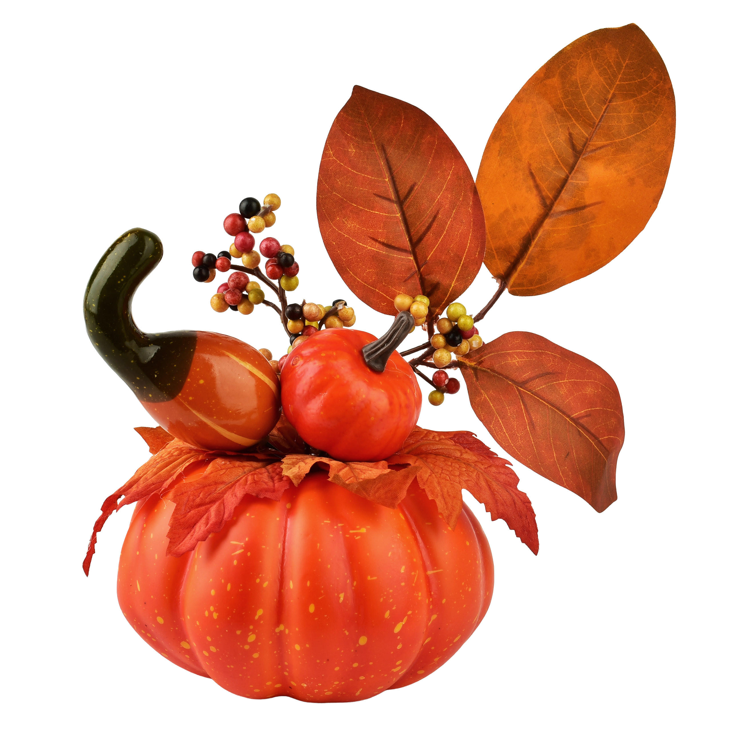 Mondex Herbstdekoration Orange 19x26x19 cm
