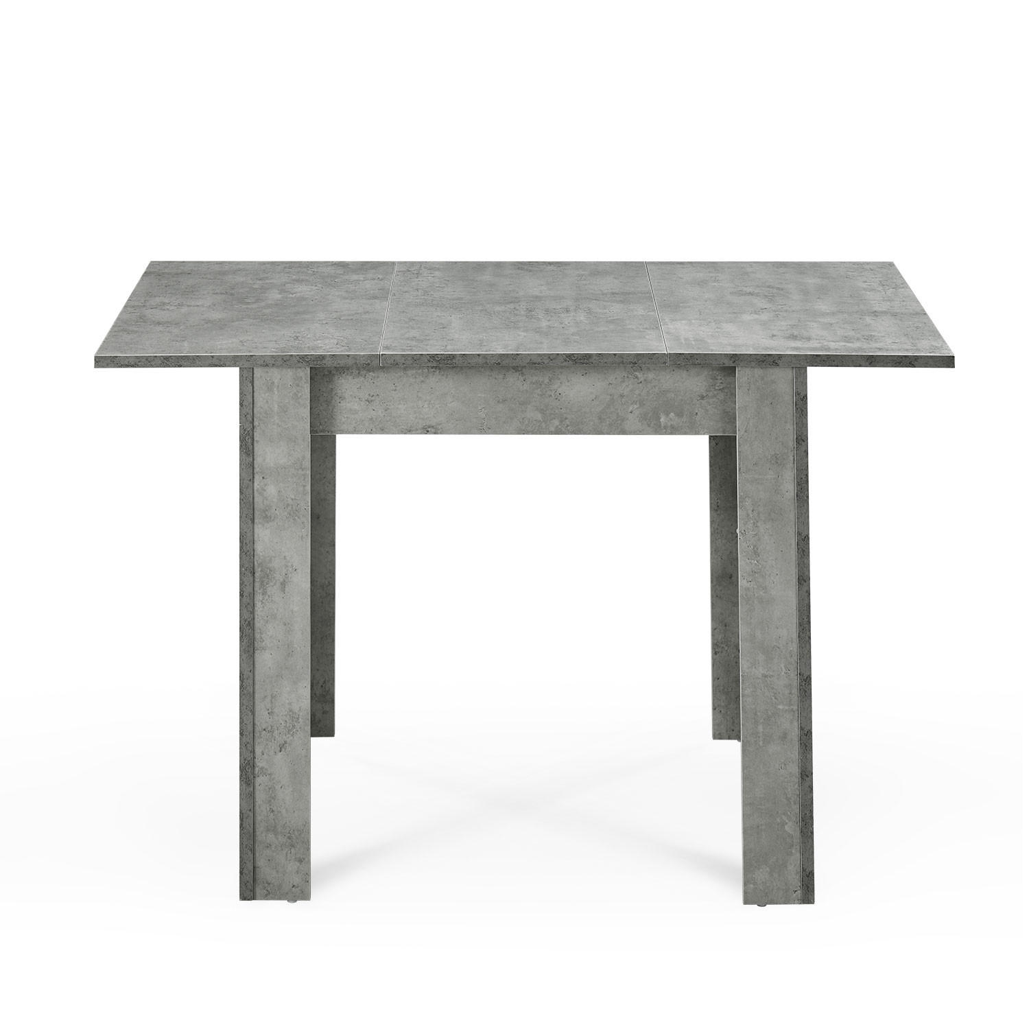 ESSTISCH LIVIUS 80-120/80/74 cm - Grau, Holzwerkstoff (80/80/74cm) - B&D Home