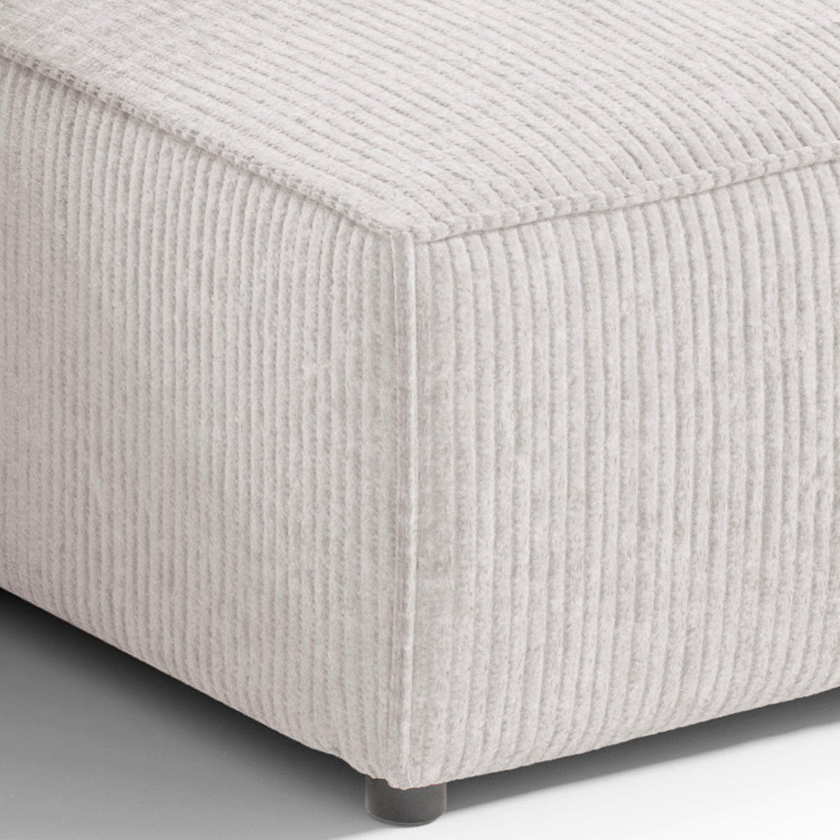 ECKSOFA Isaac 3 Sitzplätze Weiß - Weiß, Holz (257/148cm) - Petits-meubles