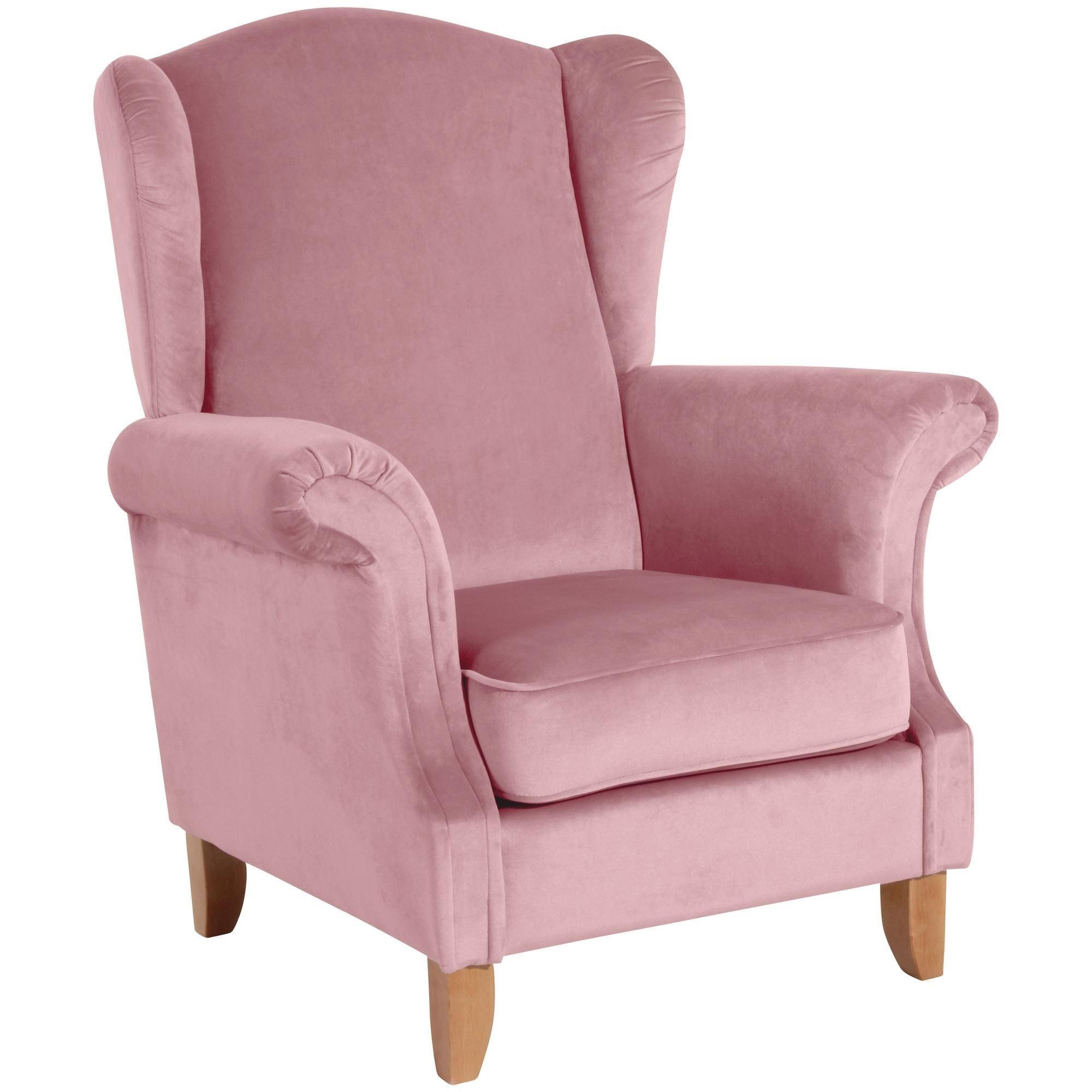 58aufmkessel Ohrensessel Rosa 88x108x84 cm