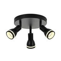 STRAHLER Fabelhaft 3-flammig 20/20/15.7 cm - Schwarz, Metall (20/20/15.7cm) - ZMH