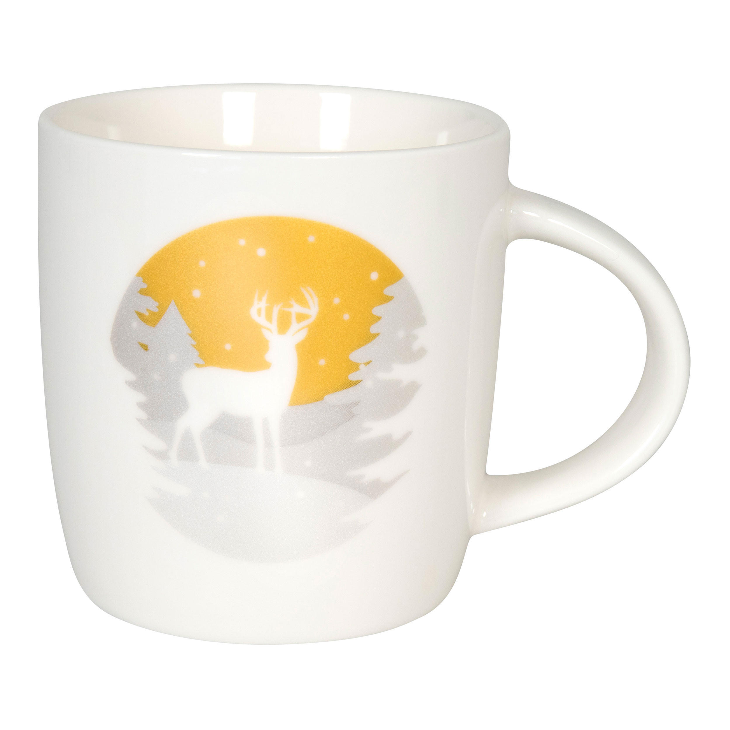 KAFFEEBECHER Simply Golden - Stag - Naturfarben, Keramik (0.35L) - Könitz