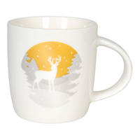 KAFFEEBECHER Simply Golden - Stag - Naturfarben, Keramik (0.35L) - Könitz