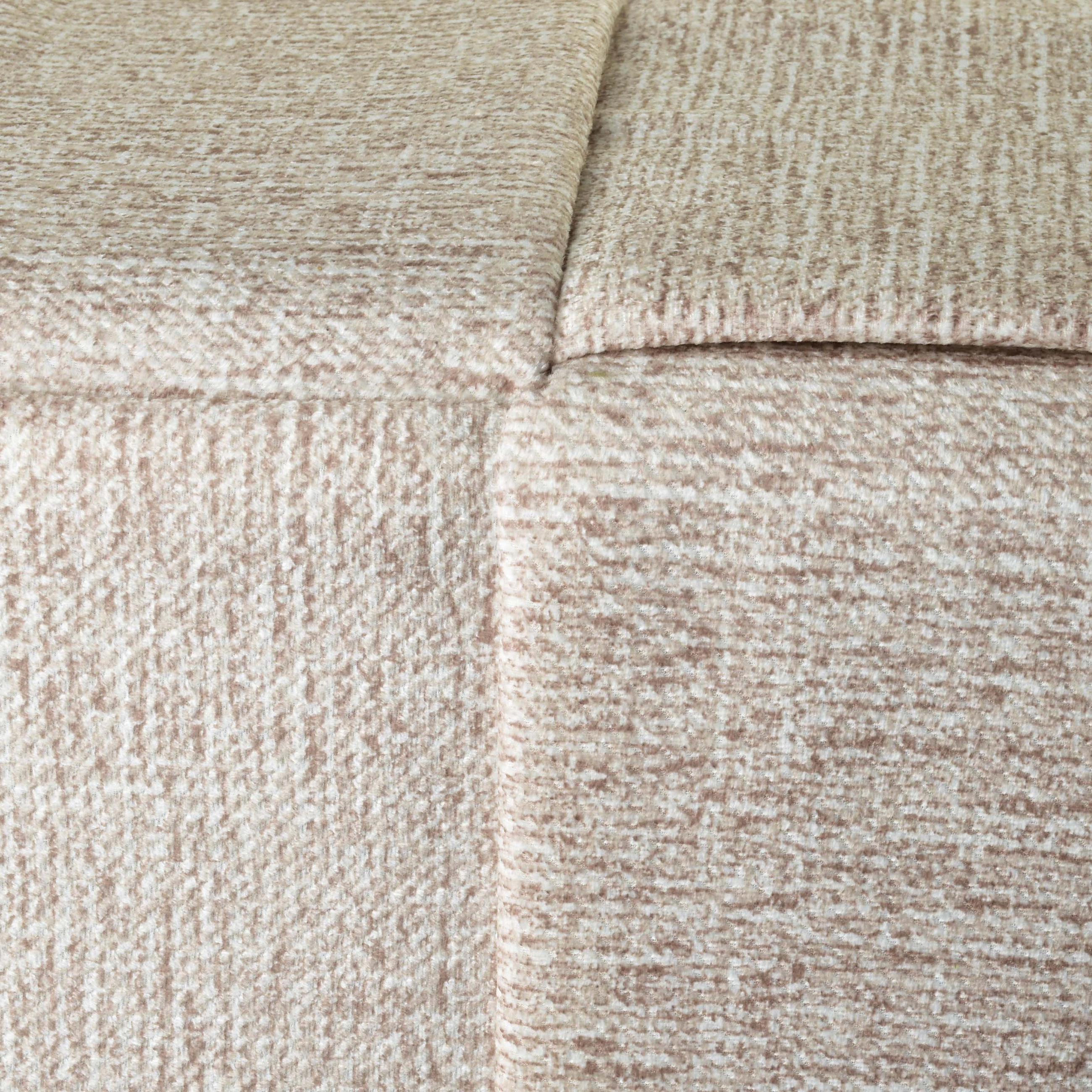 POUF Wiki beige 43/43/43 cm Textil - Beige, Textil (43/43/43cm) - Mondex