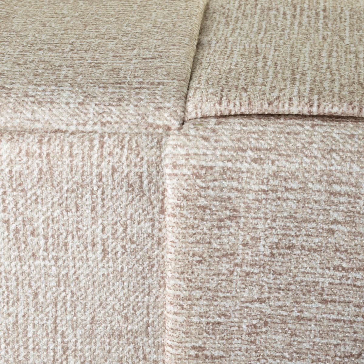 POUF Wiki beige 43/43/43 cm Textil - Beige, Textil (43/43/43cm) - Mondex