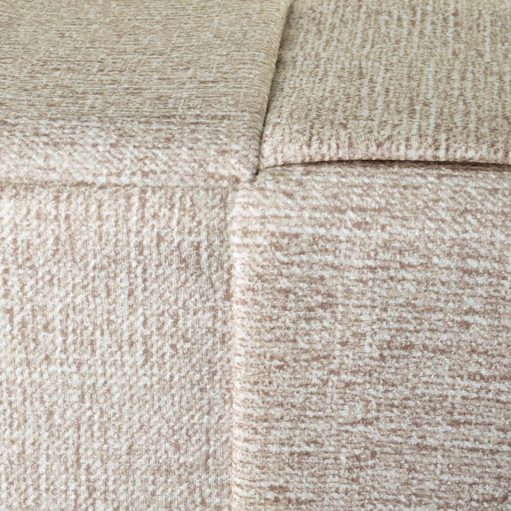 Thumbnail - Mondex Pouf, Beige, Textil, 43x43x43 cm, Wohnzimmer, Hocker, Poufs