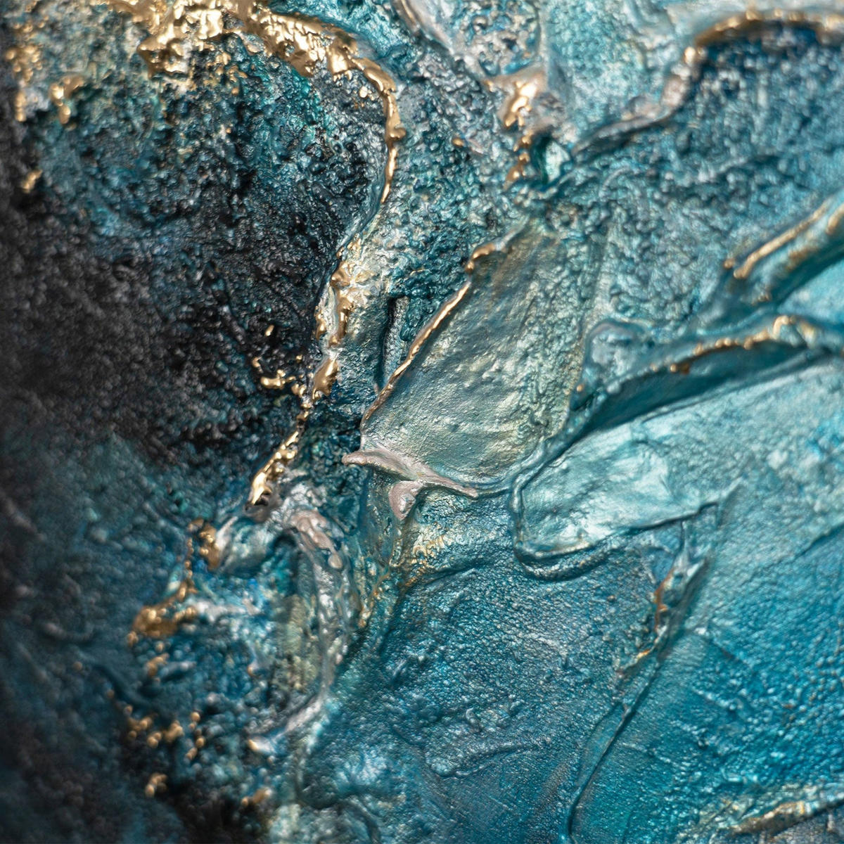 GEMÄLDE Fluss der Elemente auf Keilrahmen 70 cm - Multicolor, Holz (70/70cm) - YS-art gallery