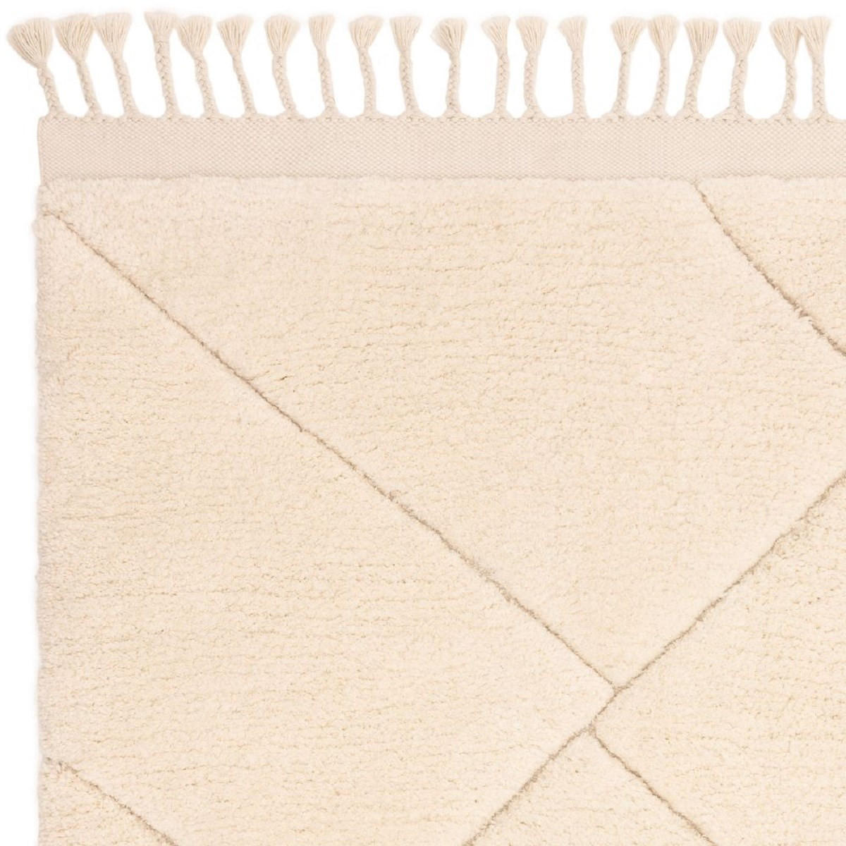 TEPPICH für Wohn- und Schlafzimmer OUJDA Weiß 160 x 230 cm - Weiß, Textil (160/230cm) - Novatrend