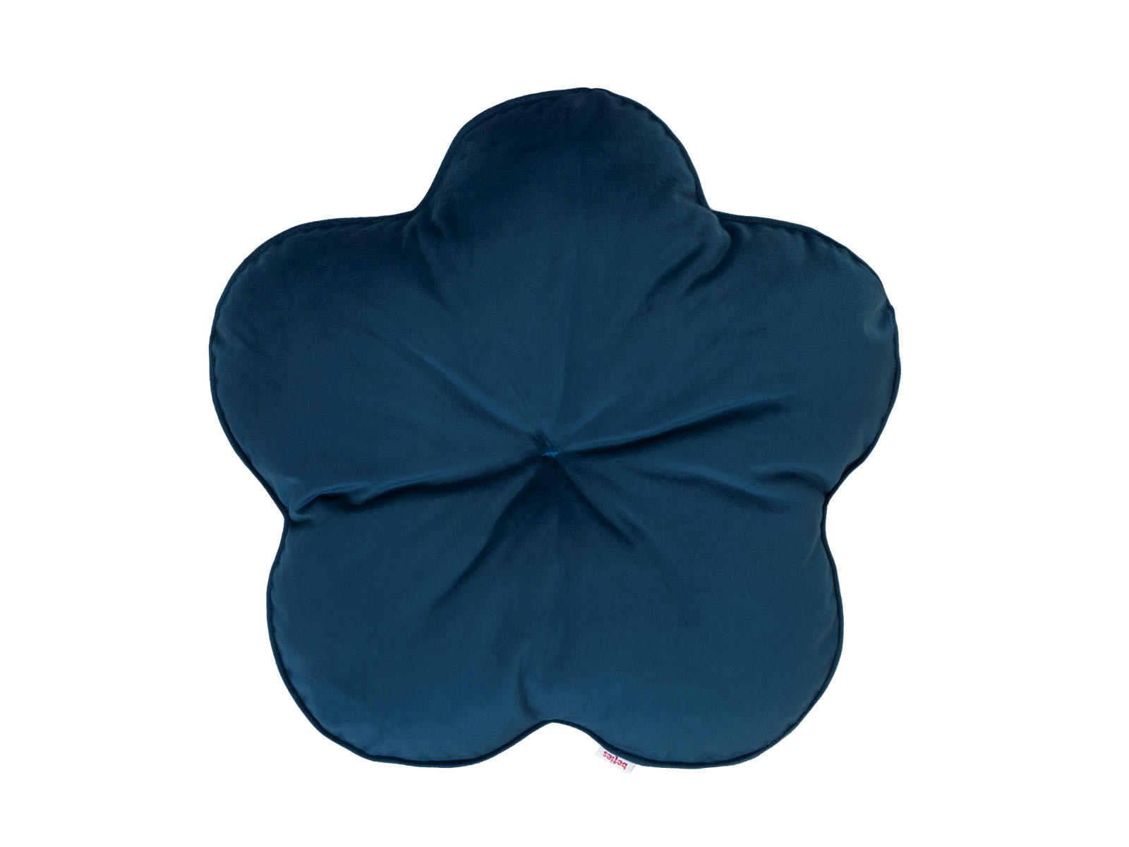 KISSEN-BLUME Samt&Sonders admiral-blau 50 cm Ø - Blau/Dunkelblau, Textil (50cm) - beties Heimtextil