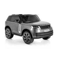 ELEKTROAUTO Range Rover grau SUV metallic Fernbedienung Gurt EVA-Reifen - Grau, Kunststoff (131/81/60cm) - Moni