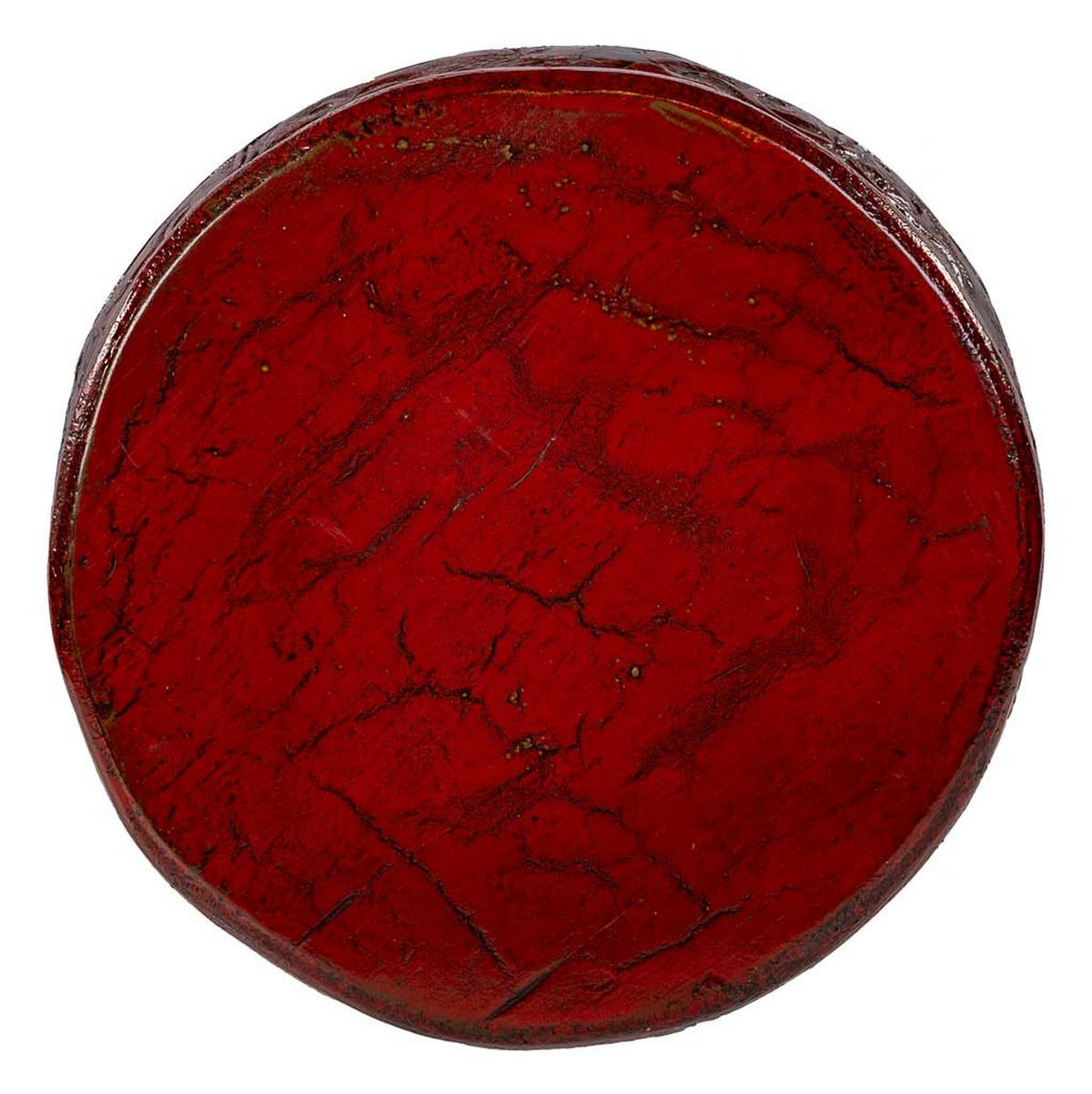 BEISTELLTISCH aus Holz 36x36x55cm cm - Rot, Holz (36/36/55cm) - Wanderlust