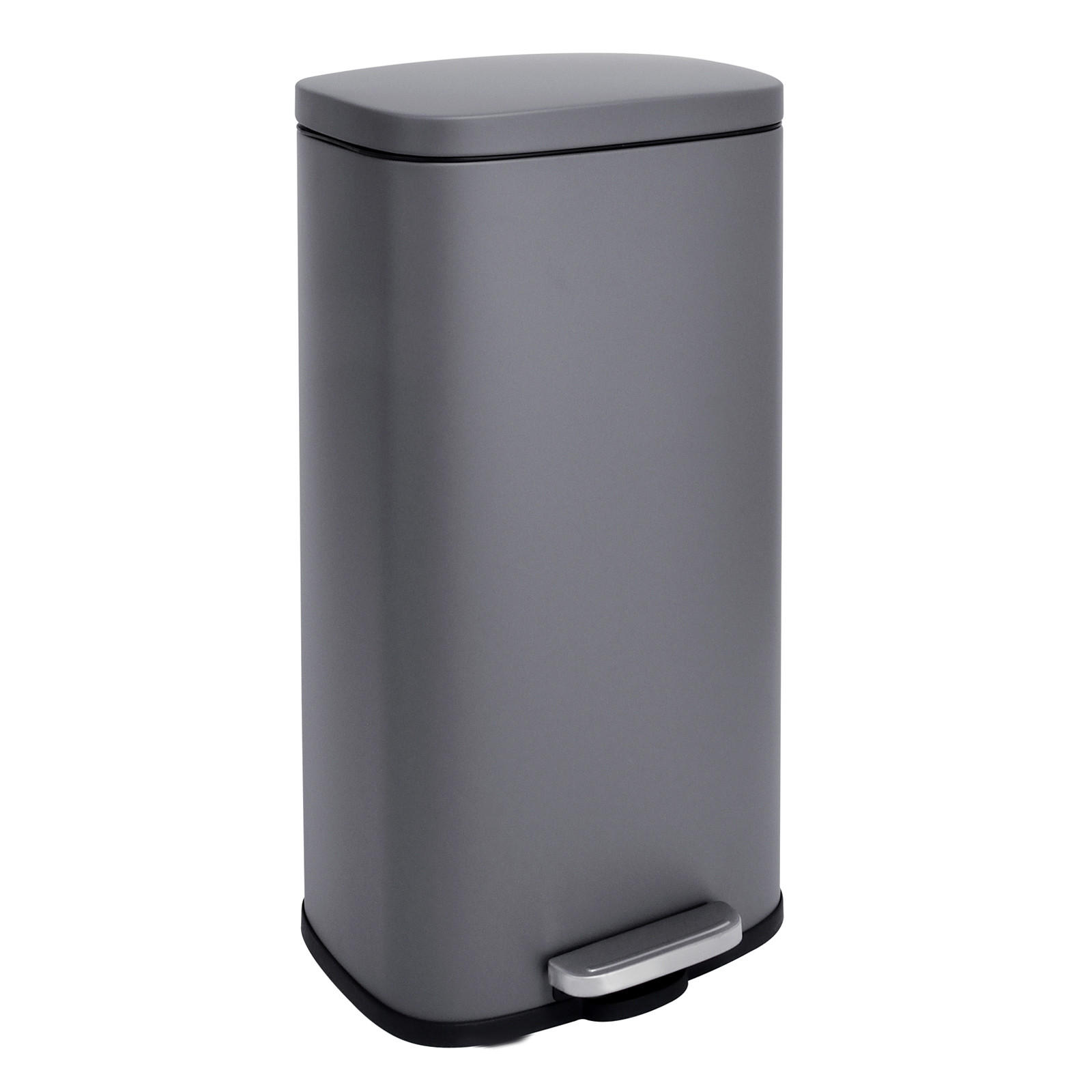 MÜLLEIMER TQ30 - Grau, Metall (35/63/25cm) - SVITA
