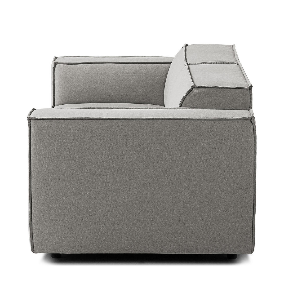 2-SITZER SOFA - Graubraun, Textil (189/70/96cm) - home24