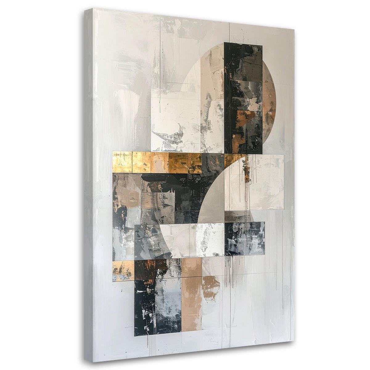 LEINWANDBILD Abstraktion 80x120cm - Grau, Textil (80/120cm) - Feeby