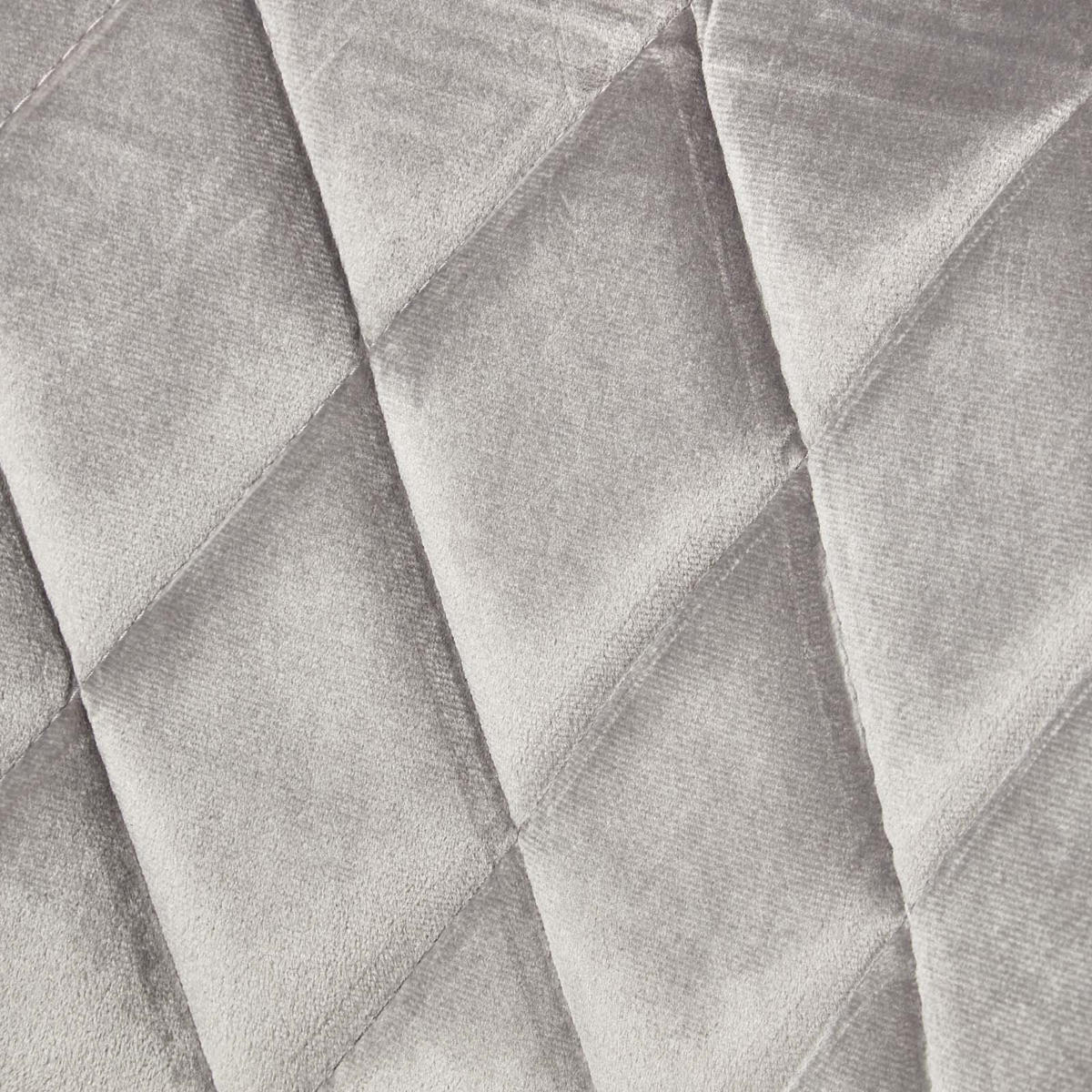 BARSTUHL Henley, Samt mit Rückenlehne, drehbar & höhenverstellbar - Grau, Textil (48/105/46cm) - Homescapes