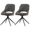 ESSZIMMERSTUHL Grau 2er-Set - Grau, Textil (55/87/55cm) - MCW
