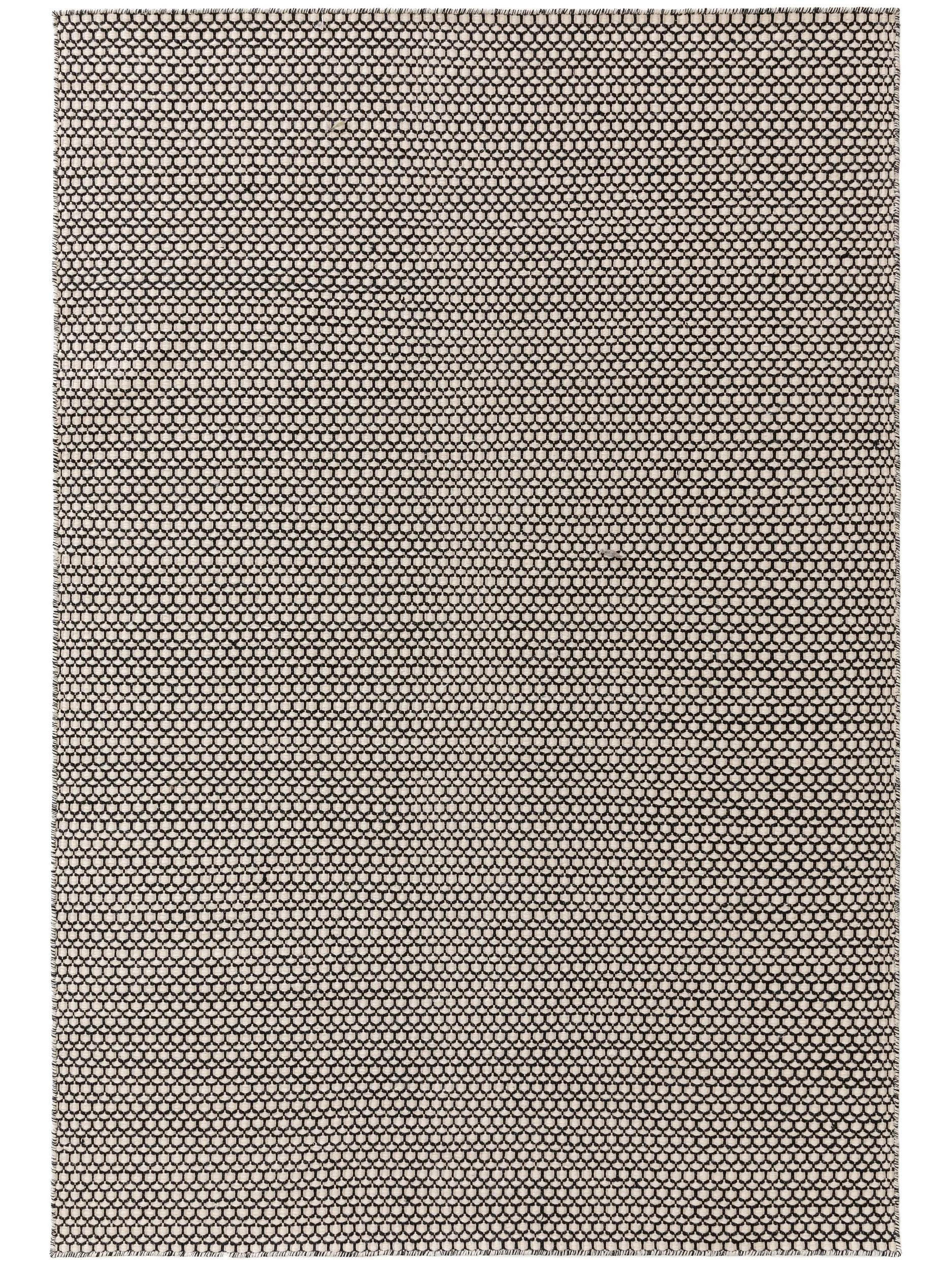 WOLLTEPPICH Hector Beige/Schwarz 120x170 cm - Beige, Textil (120/170cm) - benuta Finest